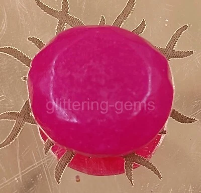 Lab-Created Mozambique Pink Ruby Round Shape 14.25 Ct Certified Loose Gems 5JSD - Image 1 of 4