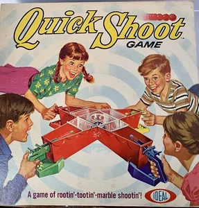 Vtg Ideal Quick Shoot Game Retro Rootin' -Tootin'- Marble Shootin *Read* 70s - Picture 1 of 10