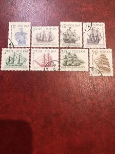 Poland Stamps 1964 USED Sailboats - Picture 1 of 3