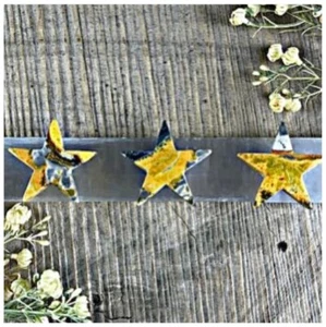 Bumblebee Jasper Crystal Star x 1 - Picture 1 of 3