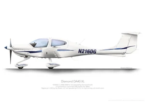 Diamond DA-40XL Star N216DG - A3+ Profile Print - Bild 1 von 4