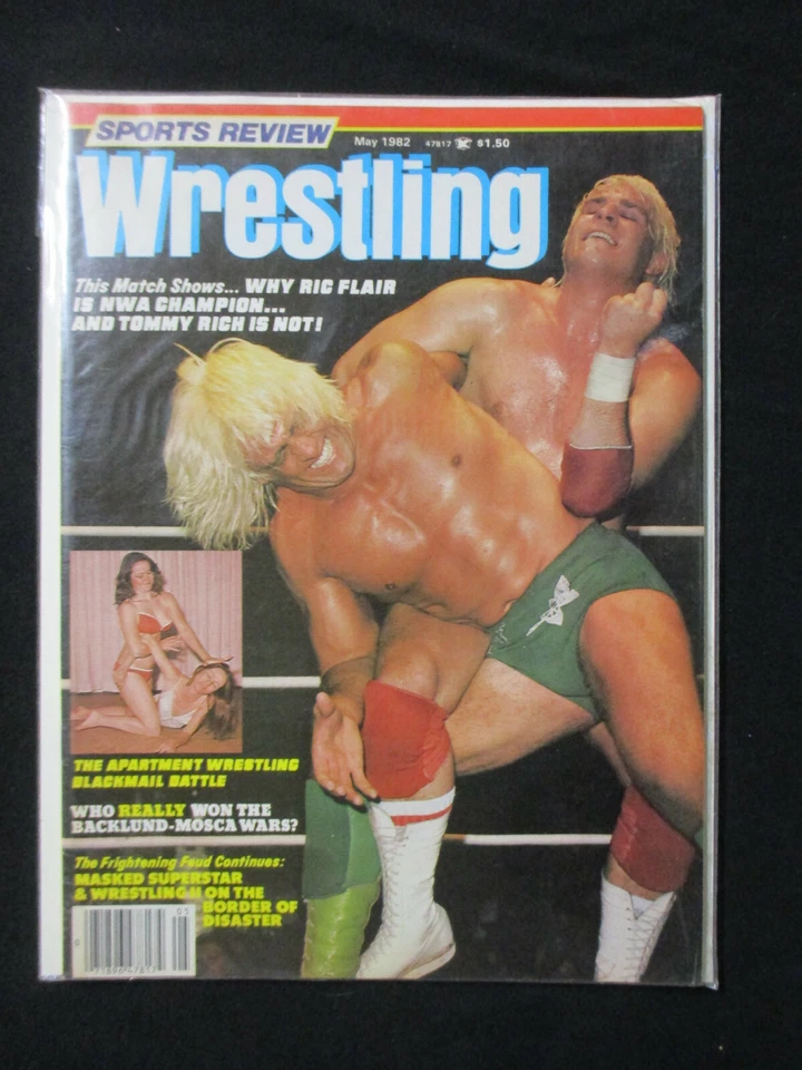 De colección Mayo 1982 Sports Review Lucha Libre Rick Flair y Apartamento Niñas 1241 Foto 1 de 1
