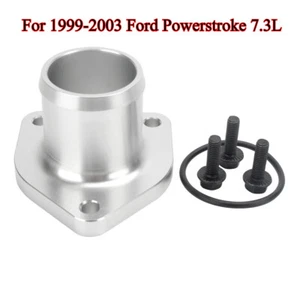 Billet Thermostat Housing Leak Seal For 1999-2003 Ford Powerstroke 7.3L Silver - Picture 1 of 7