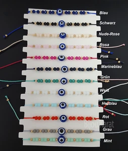 Nazar Perlen Armband Türkisches Magisches Auge Böser Blick Evil Eye Mavi Tas - Bild 1 von 4