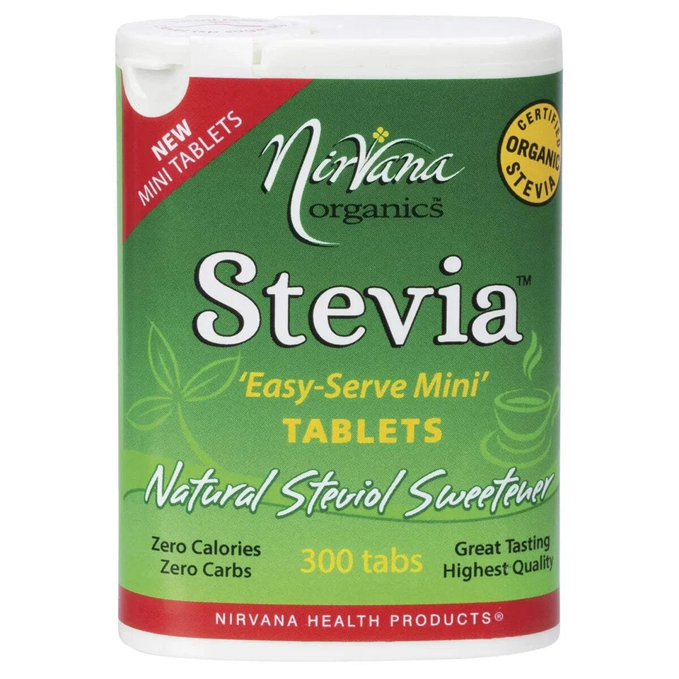 Nirvana Organics Stevia Mini Tablets- 300 Tabs