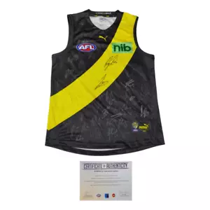 Richmond Football Club 2022 AFL Official Team Signed Guernsey - Foto 1 di 1