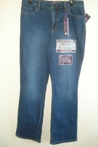 Pantalones de mezclilla para dama talla 12 cortos Gloria Vanderbilt Bootcut lavado mediano NUEVO - Imagen 1 de 2