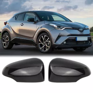 Cubierta de espejo retrovisor lateral patrón de fibra de carbono para Toyota C-HR 2017-2021 - Imagen 1 de 12