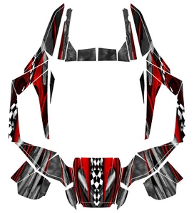 2014-2016 Arctic Cat Wildcat Design Graphic Kit Wraps UTV Turbo Scoop 2door - Foto 1 di 9