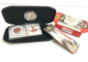 New 2001 NHL Allstars Stamp & Coin Medallion Set Bobby Hull COAa - Bild 1 von 6