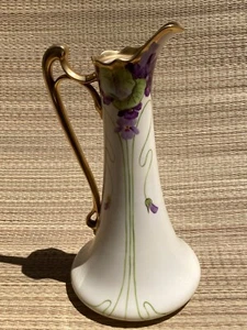This is: ART NOUVEAU porcelain pitcher - Picture 1 of 12