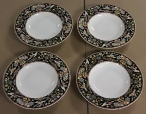 4 Villeroy & Boch INTARSIA Rand Suppenschalen Bone China Germany Chateau Collection - Bild 1 von 4
