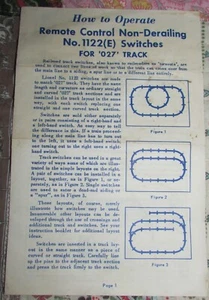 LIONEL 1122E DOCUMENTI PER TRACCIA A DISTANZA - Foto 1 di 3