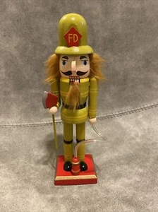 Nutcracker Traditional Christmas Fire Fighter Nutcracker 9.76" Tall - Picture 1 of 2