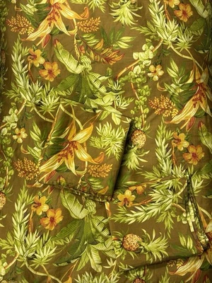 Juego de edredón Tommy Bahama King tropical piña floral algodón con fundas Foto 1 de 4