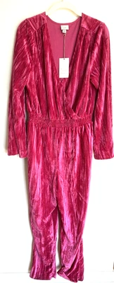 Mono de terciopelo aplastado A New Day para mujer talla S nuevo con etiquetas rosa magenta Foto 1 de 4