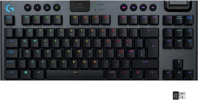 G915 LIGHTSPEED TKL Wireless Mechanical Tenkeyless Gaming Keyboard, Low Profile, - Immagine 1 di 4