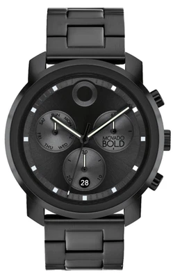 MOVADO TREND PROPEL 3601043 ЦИФЕРБЛАТ ЧЕРНЫЙ БРАСЛЕТ ИЗ НЕРЖАВЕЮЩЕЙ СТАЛИ 44 ММ МУЖСКИЕ ЧАСЫ - Изображение 1 из 4