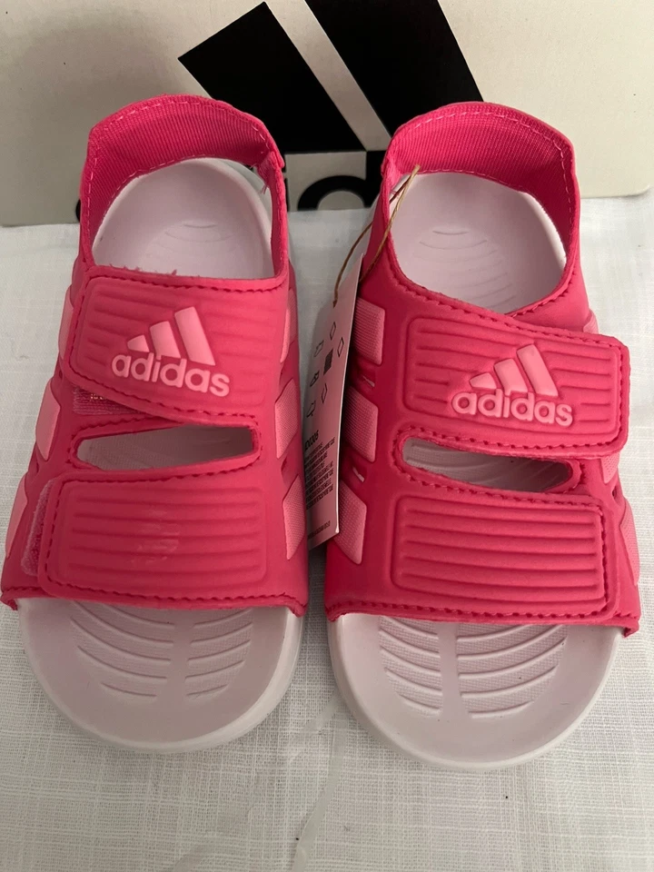 Adidas Alta Swim 2.0 Slides Sandalia Rosa Y Blanco EE. UU. Talla 8k Foto 1 de 4