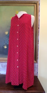 Ellen Tracy Company Red and White Polka Dotted Dress Womens Size 12 - Picture 1 of 8