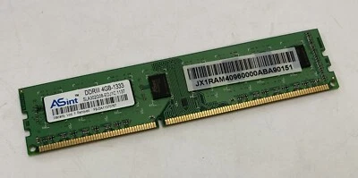 4GB ASint SLA302G08-EDJ1C PC3-10600U 1333MHz DDR3 Non-ECC Computer Arbeitsspeicher RAM - Bild 1 von 4