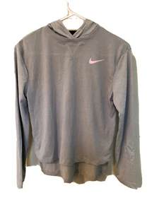 Nike Dry Fit Gray Hoody, Youth Girl Size Large , NEW - Picture 1 of 10