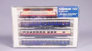 Scala N Fleischmann 7802 30 anni InterCity DB set treno BR 103 DSS in confezione originale #nn_30 - Foto 1 di 12
