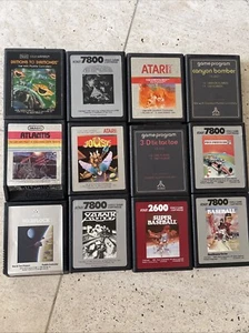 Vintage ATARI 7800/2600 Games/ Lot Of 12 - Picture 1 of 13
