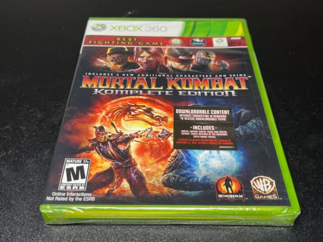 Mortal Kombat Komplete Edition (Platinum Hits) Xbox 360 (Brand New Factory  Seale 883929239054