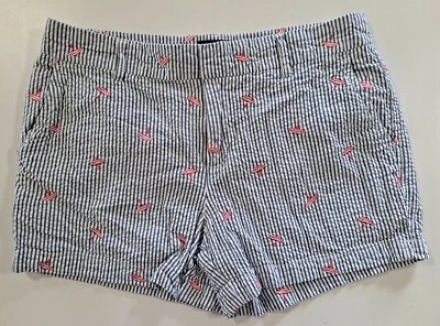 Pantalones cortos para mujer Cynthia Rowley a rayas talla 8 Sku #20 Foto 1 de 4