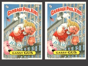 (2) 1986 Topps Garbage Pail Kids Series 5 Gassy Gus 199b Cards H374 - Picture 1 of 2