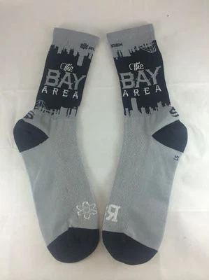 Bay Area "Raider Nation" socks (Men's, XS, Blk) - Image 1 of 2