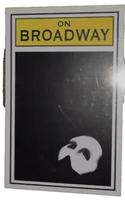 PHANTOM OF THE OPERA "ON BROADWAY" POSTER (11" x 17") Large Plastic Sleeve, New - Picture 1 of 3
