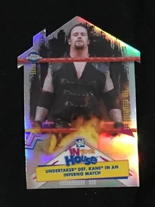 UNDERTAKER - DEF. KANE - 2021 TOPPS CHROME WWE - IN YOUR HOUSE DIE CUT INSERT - Picture 1 of 2