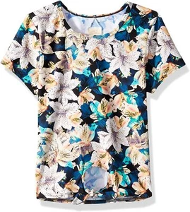 O'Neill Tiller Rash Guard All Over Floral Print Size 8 & 12 Only Kids Front Tie - Picture 1 of 4