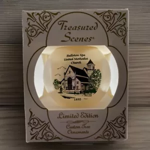 Vintage Ballston Spa NY United Methodist Church 1892 Christmas Ornament Ltd Ed. - Bild 1 von 9
