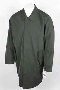Michael Kors Men's Classic Fit Lined Raincoat Trench Long Jacket XL Dark Green - Picture 1 of 5
