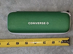 Rare Converse Green Glasses Case Sunglasses Spectacles Logo Soft Shell Zipper - Picture 1 of 3