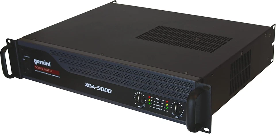 Professional 5000W 2-Channel Power Amplifier – High-Powered DJ & PA Audio Amp wi - Image 1 of 4