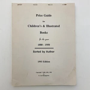 Price Guide for Children's Illustrated Books 1880 to 1950 1993 Edition Softcover - Imagen 1 de 13