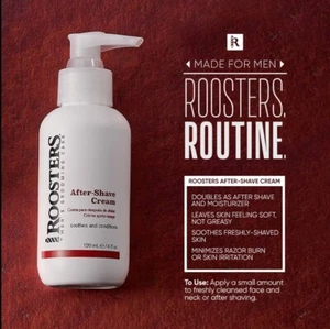 3 Pack! Roosters Aftershave Cream 4fl oz Men's Grooming Care Soothes & Condition - Picture 1 of 4