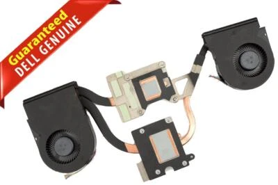 Dell OEM Precision 7510 M7510 CPU Graphics Cooling Heatsink Fan Assembly 44PG6 - Image 1 of 4