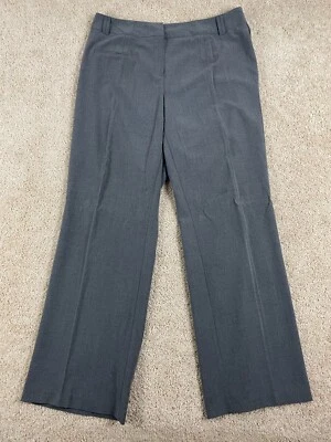 Pantalones de vestir Ashley Stewart para mujer 38x33 elásticos calce regular pierna recta gris Foto 1 de 4