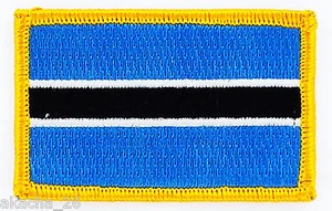 PATCH AUFNÄHER STICKEREI FLAGGE BOTSWANA ABZEICHEN THERMOAUFKLEBER NEU FLAG PATCHE - Bild 1 von 1