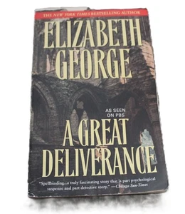 A Great Deliverance Elizabeth George 1997 Mystery Novel Bantam Dell - Picture 1 of 6