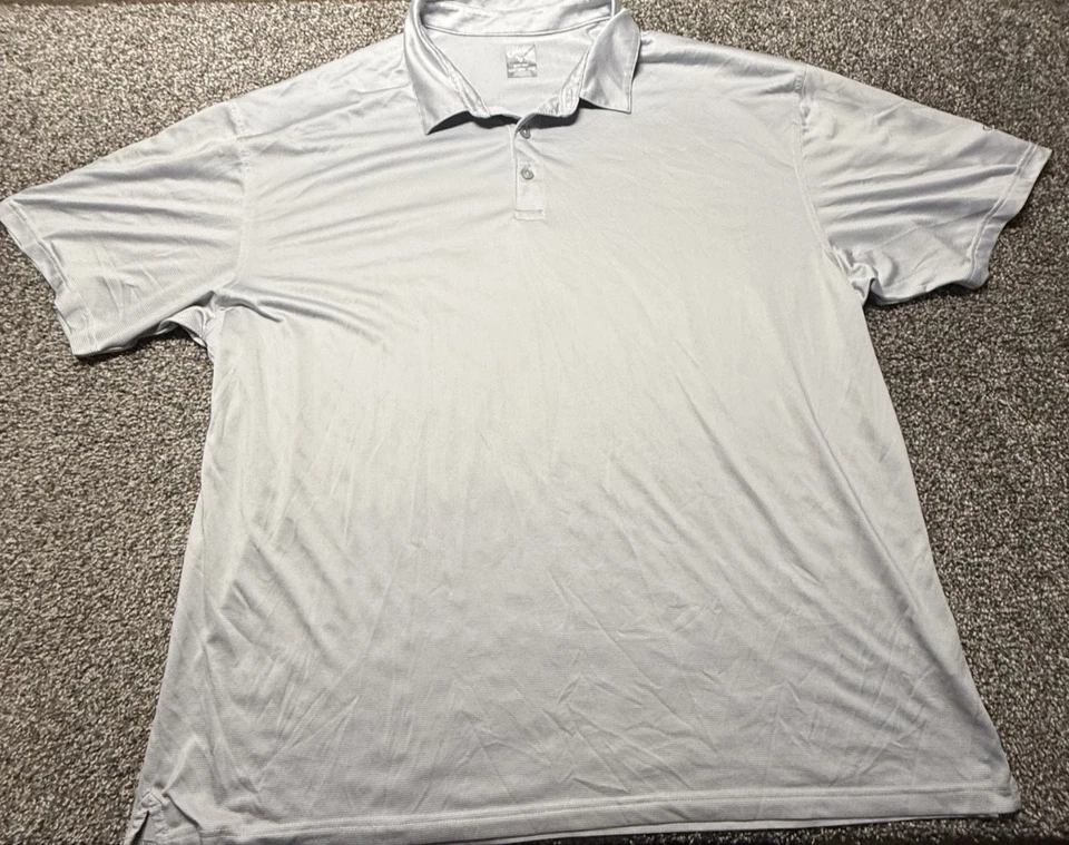 Camisa Polo Callaway Para Hombres 3XLT Alta Gris Plateada Rayas Opti-Dri Swing Tech Foto 1 de 4