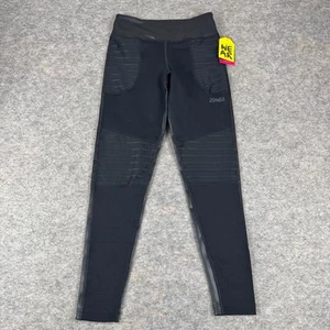 Zumba XSpicy Less Talk More Dance Ankle Leggings 26" Bold Black Womens XS - Picture 1 of 13