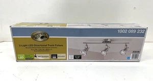 Hampton Bay 2FT 3-Light Brushed Steel Track Lighting Kit New - Picture 1 of 2