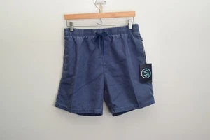 Uzzi Amphibious Gear Swim Shorts Mens Medium Blue Board Trunks Mesh Liner New - Picture 1 of 4