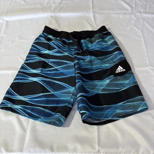 Adidas Swim Trunks Boys Youth X Large Blue Bathing Suit Shorts Beach Kid - Picture 1 of 7